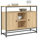 skænk 100x35x80 cm konstrueret træ sonoma-eg