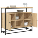 skænk 100x35x80 cm konstrueret træ sonoma-eg