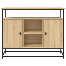 skænk 100x35x80 cm konstrueret træ sonoma-eg