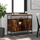 skænk 100x35x80 cm konstrueret træ røget egetræsfarve