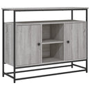 skænk 100x35x80 cm konstrueret træ grå sonoma-eg