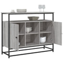 skænk 100x35x80 cm konstrueret træ grå sonoma-eg