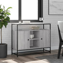 skænk 100x35x80 cm konstrueret træ grå sonoma-eg