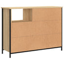 skænk 100x33x75 cm konstrueret træ sonoma-eg