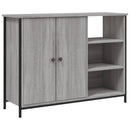 skænk 100x33x75 cm konstrueret træ grå sonoma-eg