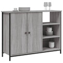 skænk 100x33x75 cm konstrueret træ grå sonoma-eg