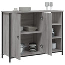 skænk 100x33x75 cm konstrueret træ grå sonoma-eg