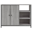 skænk 100x33x75 cm konstrueret træ grå sonoma-eg