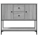 skænk 100x36x85 cm konstrueret træ grå sonoma-eg