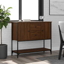skænk 100x36x85 cm konstrueret træ brun egetræsfarve