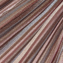 Nederdel til børn str. 92 plisseret med glimmer brun og pink