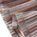 Nederdel til børn str. 92 plisseret med glimmer brun og pink