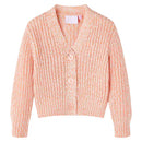 Strikket cardigan til børn str. 116 lyserød