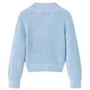 Strikket cardigan til børn str. 92 blå