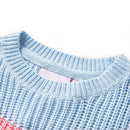 Sweater til børn str. 92 strikket blå