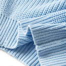 Sweater til børn str. 92 strikket blå