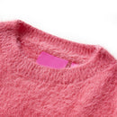 Sweater til børn str. 104 strikket pink