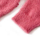 Sweater til børn str. 128 strikket pink