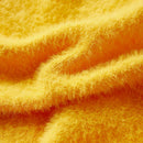Sweater til børn str. 140 strikket okkergul