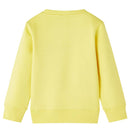 Sweatshirt til børn str. 104 lysegul