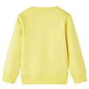 Sweatshirt til børn str. 116 lysegul