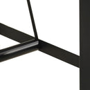 barbord 150x70x107 cm massivt akacietræ og jern