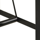 barbord 110x55x107 cm massivt genbrugstræ og jern