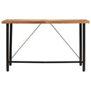 barbord 180x70x107 cm massivt akacietræ og jern