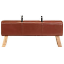gymnastikbuk 110 cm ægte skind brun
