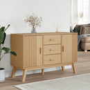 skænk OLDEN 114x43x73,5 cm massivt fyrretræ brun