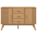 skænk OLDEN 114x43x73,5 cm massivt fyrretræ brun