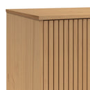 skænk OLDEN 114x43x73,5 cm massivt fyrretræ grå og brun