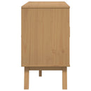 skænk OLDEN 114x43x73,5 cm massivt fyrretræ hvid og brun