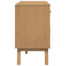 skænk OLDEN 114x43x73,5 cm massivt fyrretræ brun