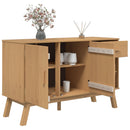 skænk OLDEN 114x43x73,5 cm massivt fyrretræ brun
