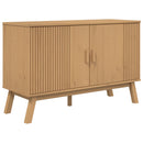 skænk OLDEN 114x43x73,5 cm massivt fyrretræ brun