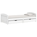 daybed med to skuffer IRUN hvid 90x200 cm massivt fyrretræ