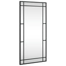 vægspejl 40x80 cm rektangulært jern sort