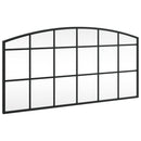 vægspejl 80x40 cm buet jern sort