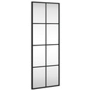 vægspejl 30x80 cm rektangulært jern sort