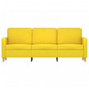 3-personers sofa 180 cm stof lysegul