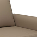 2-personers sofa 120 cm kunstlæder cappuccino