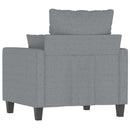 2-personers sofa 140 cm kunstlæder grå