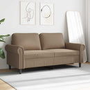 2-personers sofa 140 cm kunstlæder cappuccino