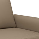 2-personers sofa 140 cm kunstlæder cappuccino