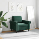 lænestol 60 cm velour lysegrøn