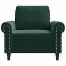 lænestol 60 cm velour lysegrøn