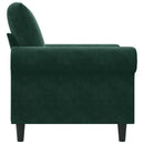 lænestol 60 cm velour lysegrøn