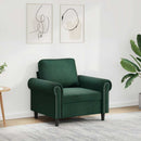 lænestol 60 cm velour lysegrøn