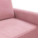 lænestol 60 cm velour lyserød